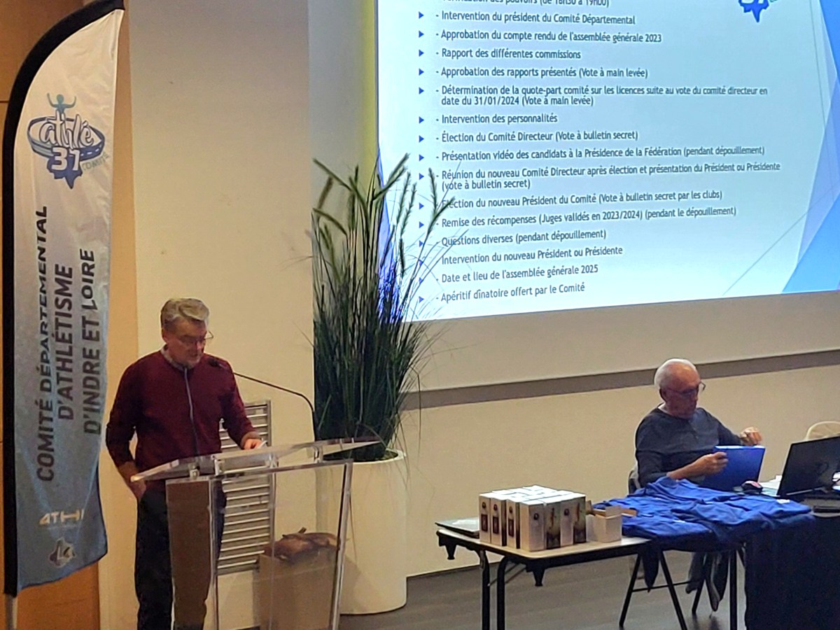 6 février , AG ordinaire du comité d&rsquo;Indre et Loire d&rsquo;athlétisme.