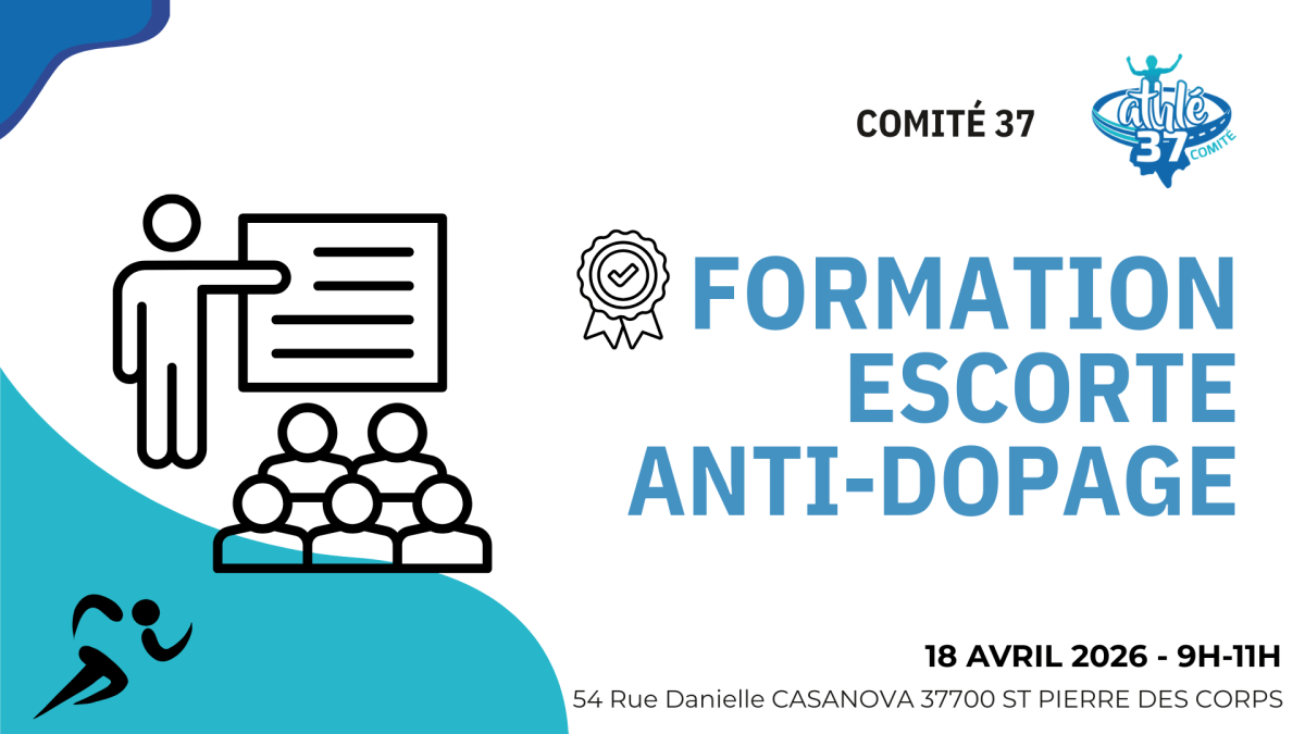 Formation Escorte Anti-Dopage à Saint-Pierre-des-Corps –&nbsp;18/04/2026